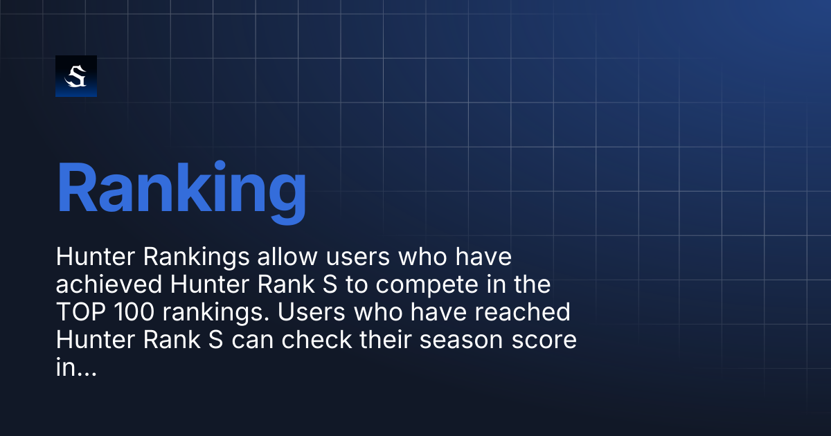 Ranking | Solo Leveling : Unlimited